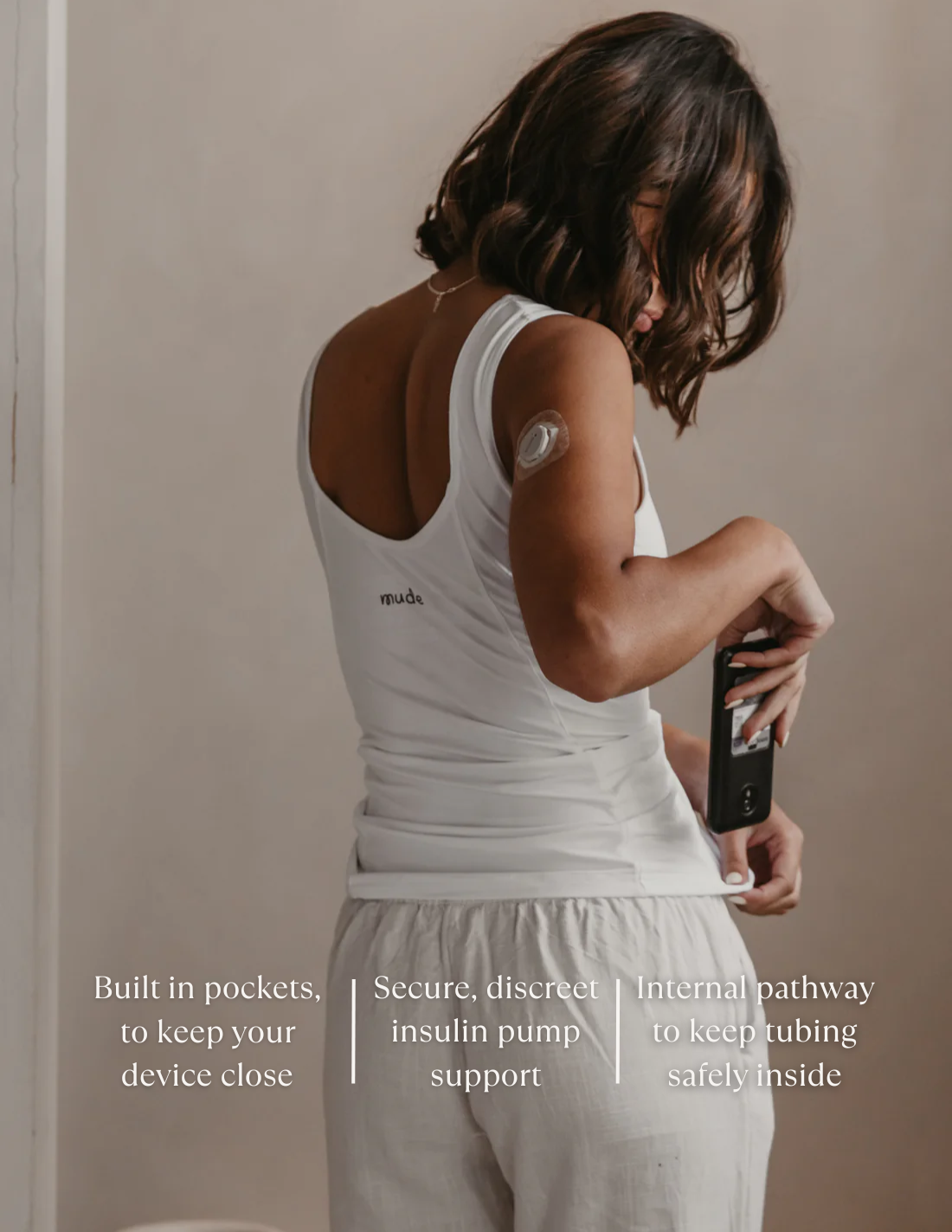 Mude Tank - White